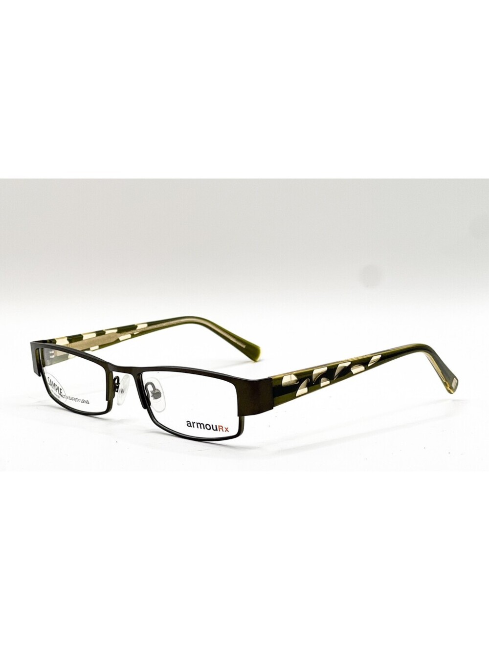 Armourx 7017 Grn Green Rectangle Authentic Eyeglass Frames 52-17